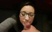 Adorable Girl in Glasses gets a Facial